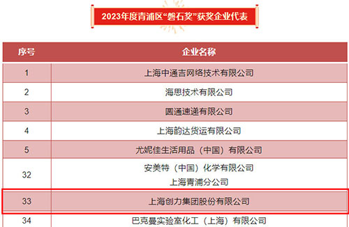 喜報！上海創(chuàng)力集團(tuán)榮獲2023年度青浦區(qū)百強(qiáng)優(yōu)秀企業(yè)等三項大獎(圖5)